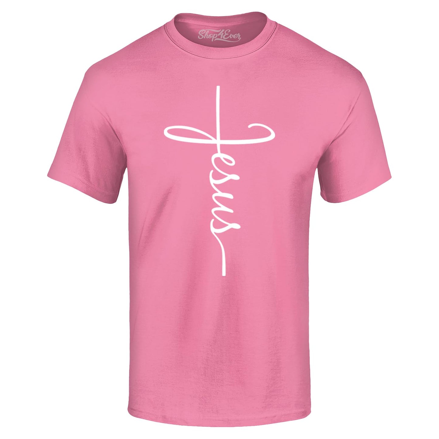 Jesus Cross Script T-Shirt Medium Black 0