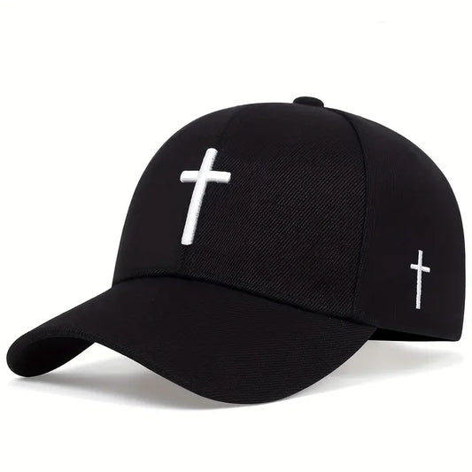 Unisex Cross Embroidered Hat