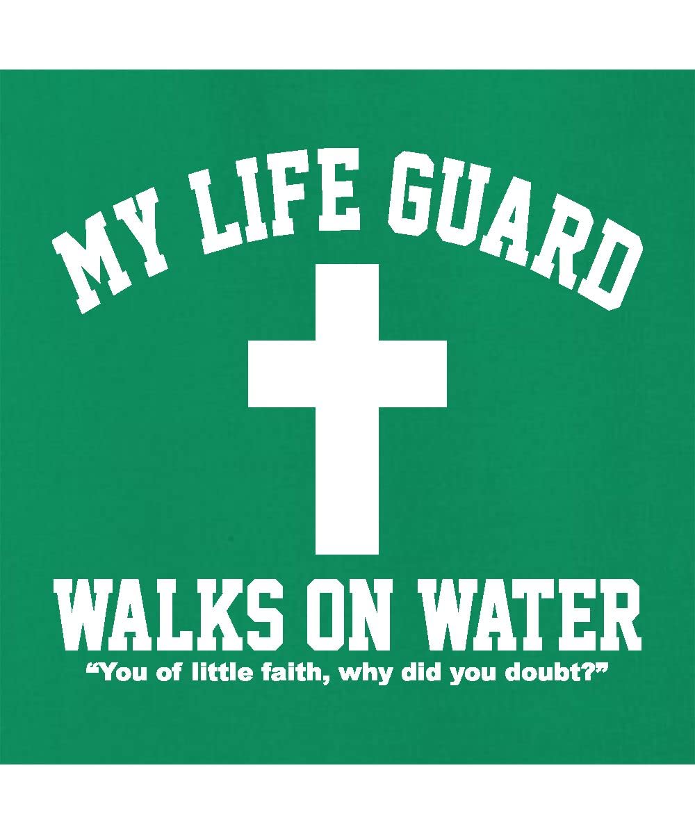 Go All Out Large Red Mens Jesus Walks On Water Christian Easter Gift Idea Sweatshirt Hoodie