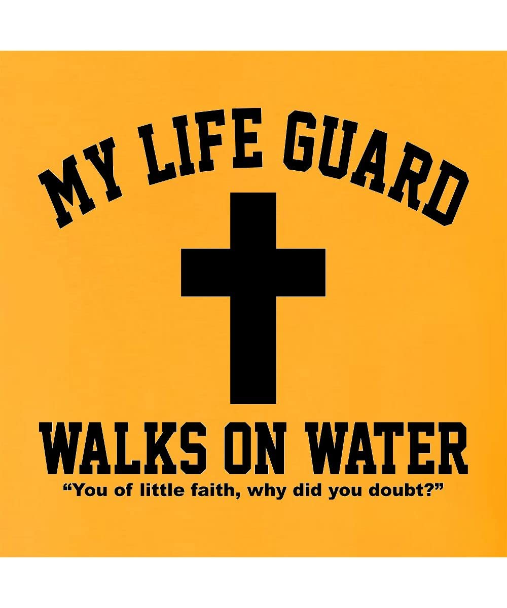 Go All Out Large Red Mens Jesus Walks On Water Christian Easter Gift Idea Sweatshirt Hoodie