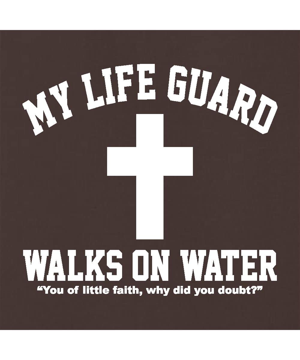 Go All Out Large Red Mens Jesus Walks On Water Christian Easter Gift Idea Sweatshirt Hoodie