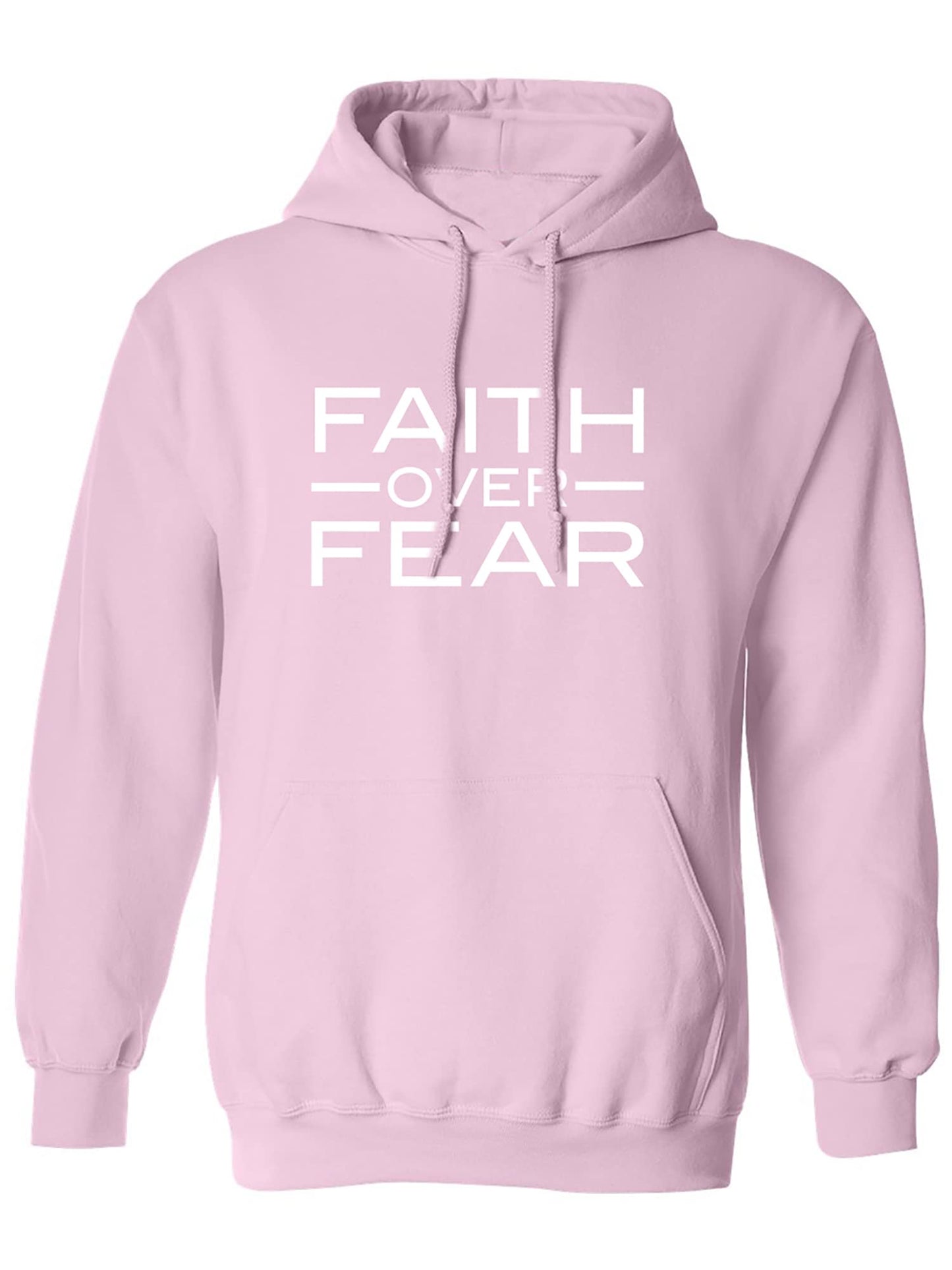 zerogravitee Faith over Fear Adult Hooded Sweatshirt in Black - Large