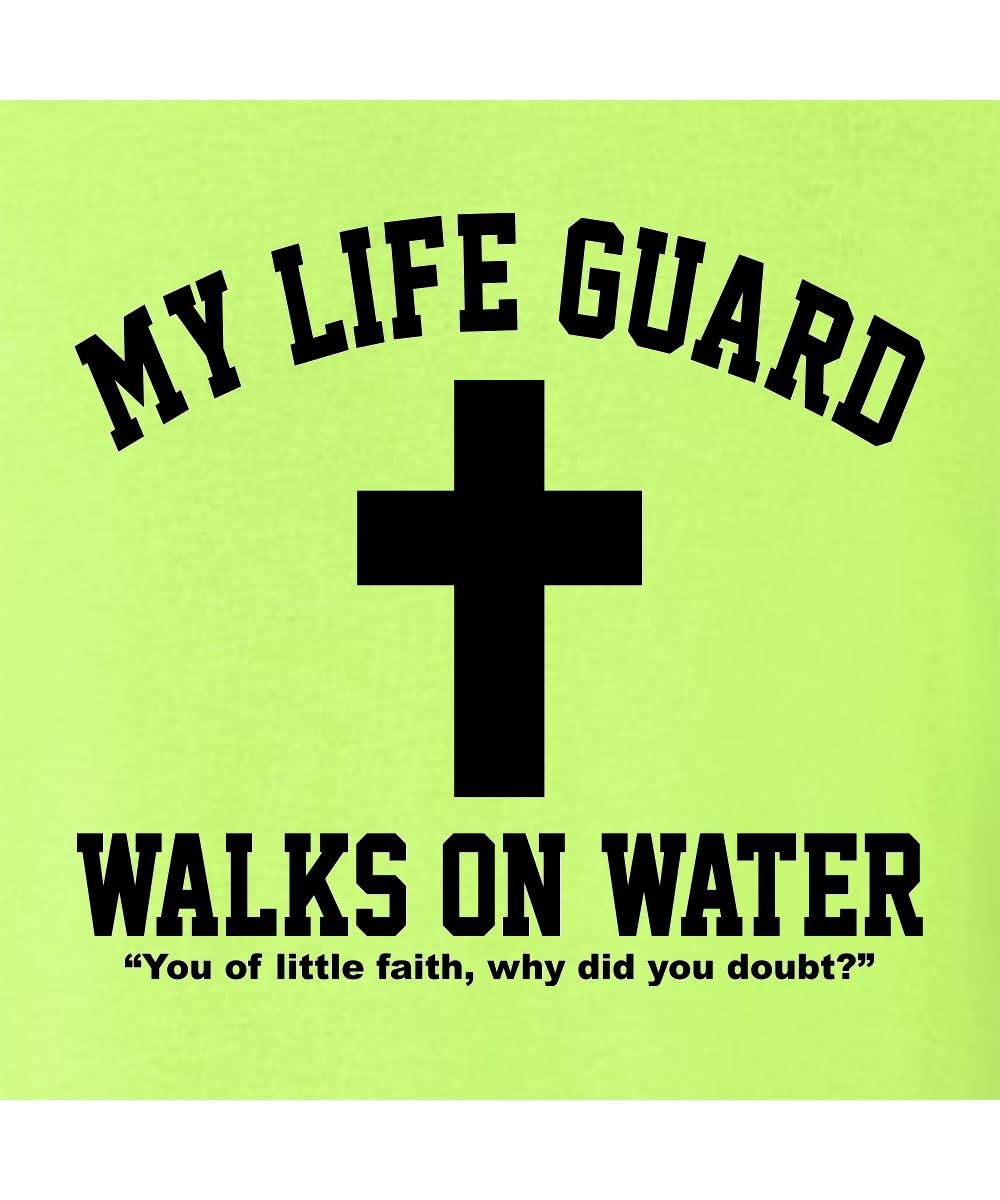 Go All Out Large Red Mens Jesus Walks On Water Christian Easter Gift Idea Sweatshirt Hoodie