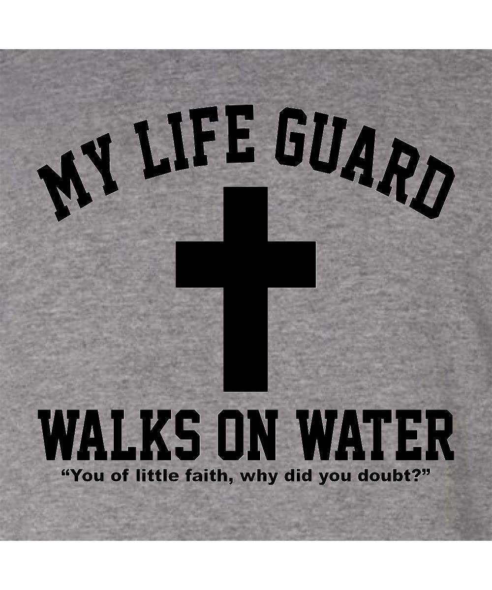 Go All Out Large Red Mens Jesus Walks On Water Christian Easter Gift Idea Sweatshirt Hoodie