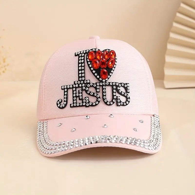 Trendy Rhinestone Baseball Cap