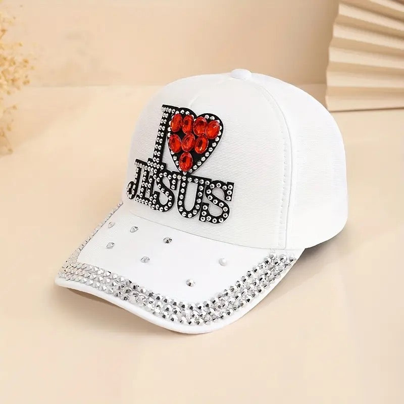 Trendy Rhinestone Baseball Cap