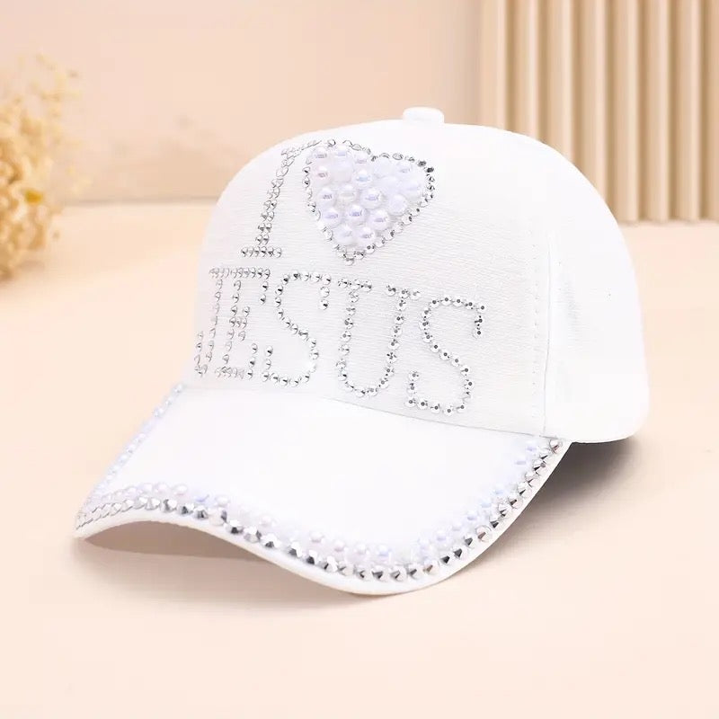 Trendy Rhinestone Baseball Cap