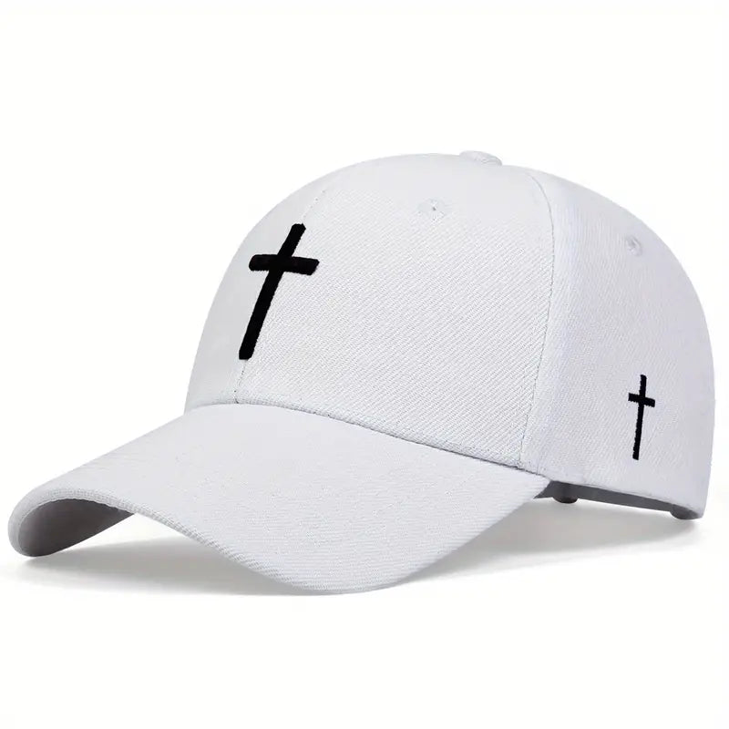 Unisex Cross Embroidered Hat