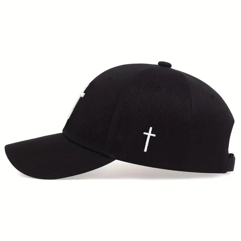 Unisex Cross Embroidered Hat